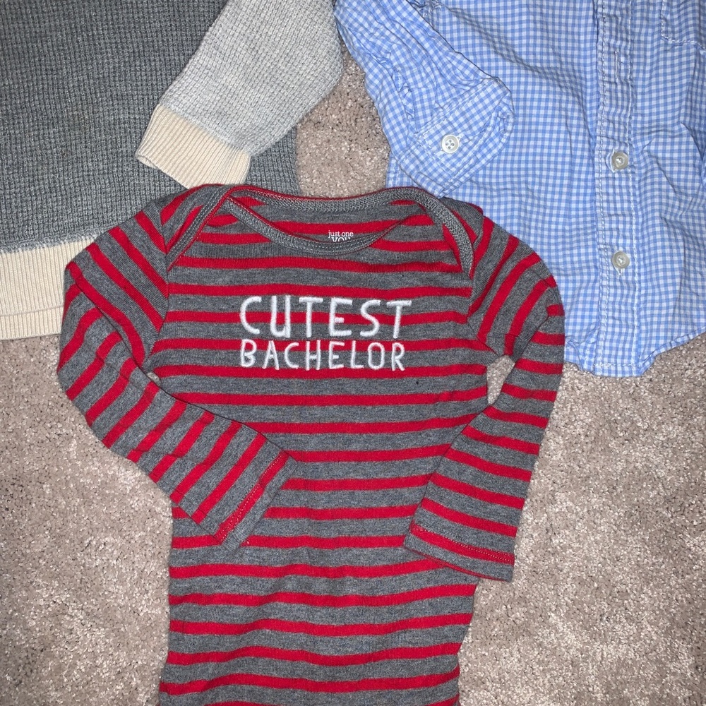 Bundle of Boys 9mo Long Sleeve Shirts - Picture 4 of 7